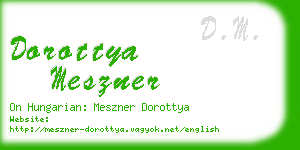 dorottya meszner business card